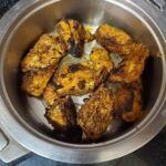 Aari Instagram - Lockdown advantages, sharing responsibility is the new normal, household chores being done by both men and women... #Genderequality #cookingathome #fishgravy #fishfry