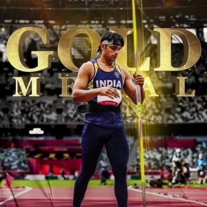 Aari Instagram - #NeerajChopra #Gold 
Emotional and very proud moment for every Indians after hearing National anthem at Tokyo Olympics🏅
Thank you @neeraj____chopra (23 Year's old) for giving us this Special Moment which will cherish Forever
#Olympicsindia #ProudIndian