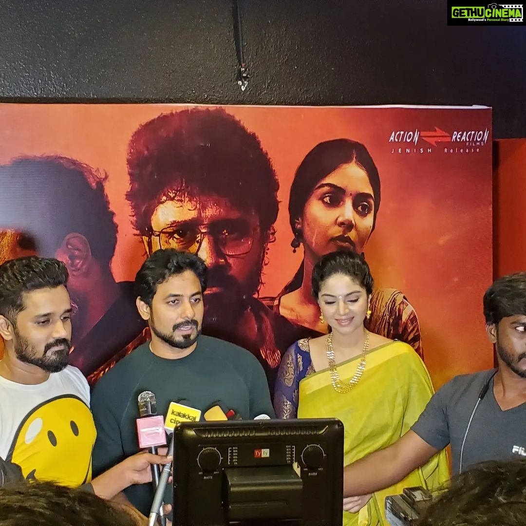 Aari Instagram - #OomaiSennaai : A neat thriller involving Politicians, Private Detectives, Rogue Cops and Criminal Gangs.. Leads #Michael and @sam.sanam.shetty have performed well.. Dir @arjunanek has effectively delivered an interesting thriller.. 👌 congrats to the entire team 💐