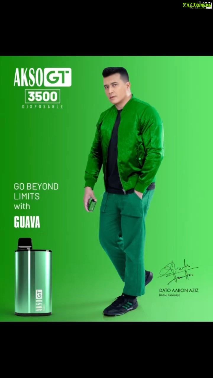 Aaron Aziz Instagram - WARNING!! (Hanya 18 tahun ke atas dibenarkan membeli) Inhale the magical smoothness of #AksoGT3500 harga RM32 saje boleh tahan lebih 2 minggu #aksogt3500puffdisposablevape @officialaksomalaysia @vapeempiremalaysia #BeRadical #BeYourself #BeDaring