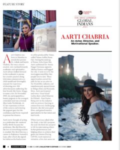 Aarti Chhabria Instagram - It’s a privilege to be recognised as one of the most admired #globalindians by Passion Vista luxury, lifestyle, and business #magazine in their latest anniversary edition. #aartichabria #magazinecover #leathertop 
Credits 
Makeup : @amritakalyanpur 
Hair : @amishahitt 
Styling : own wardrobe 
📸 : @mheckerling
