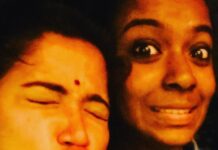 Abhirami Suresh Instagram - Happiest birthday to my wild woman, we sync, we cling, we tring, we pling, we wing, we sing, we ing ing ing. I love you. And I miss you hotness. You’re a complete package, pls never stop being a supply bag at the times of 911! Muah! God bless you lady love @the_darkfantasy ♥️✨ you’re the yin to my yang 👀✨♥️ #WildWomanSisterHood #WildWomen #WildWoman #BirthdayGram #Bestie