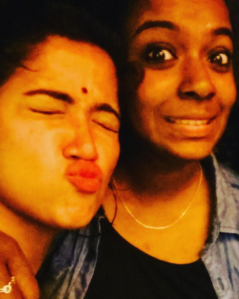 Abhirami Suresh Instagram - Happiest birthday to my wild woman, we sync, we cling, we tring, we pling, we wing, we sing, we ing ing ing. I love you. And I miss you hotness. You’re a complete package, pls never stop being a supply bag at the times of 911! Muah! God bless you lady love @the_darkfantasy ♥️✨ you’re the yin to my yang 👀✨♥️ #WildWomanSisterHood #WildWomen #WildWoman #BirthdayGram #Bestie