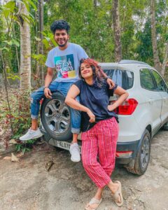 Abhirami Suresh Instagram - ✨ @amruthasuresh @ebbietoot