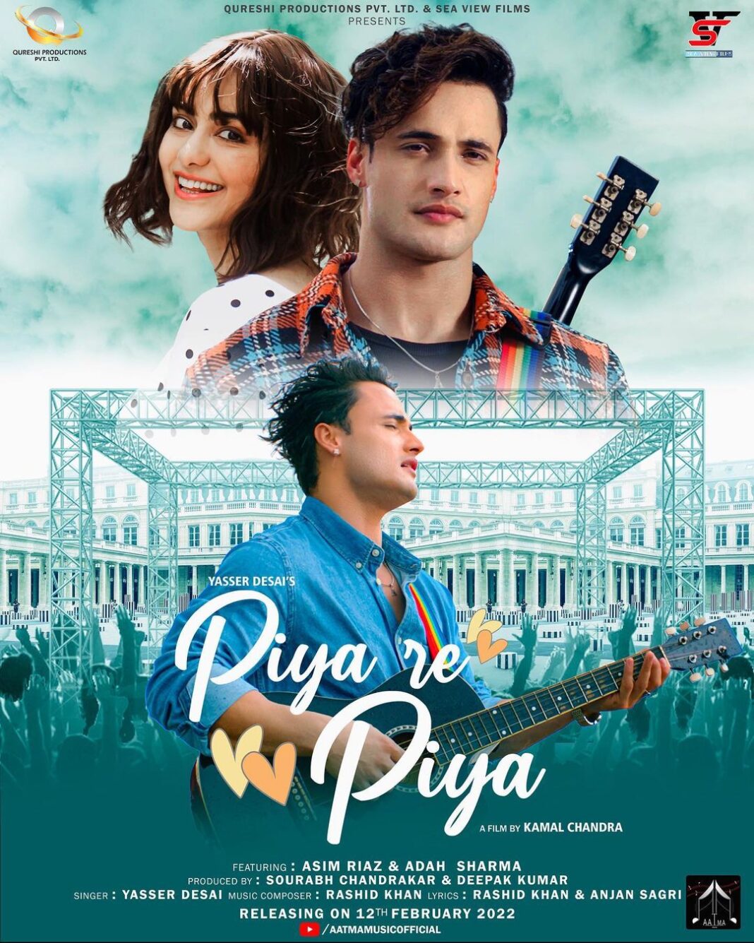 Adah Sharma Instagram - This Valentine’s Day come fall in love with the beautiful romantic track “Piya Re Piya” releasing on 12th February 2022. @asimriaz77.official FT @adah_ki_adah Singer : @yasserdesai Music : @rashidkhanmusic Music Label : @aatma.music Lyrics : @anjansagri Directed By : @kamalchandra Produced By : Sourabh Chandrakar & Deepak Kumar Created By : @ayyub___qureshi786 & @im_akhtarkhan