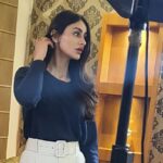 Aditi Arya Instagram - I squeeze in a shoot every now and then. Its fascinating to see yourself in a different “light”. Mostly fixing my hair all the time. #behindthescenes