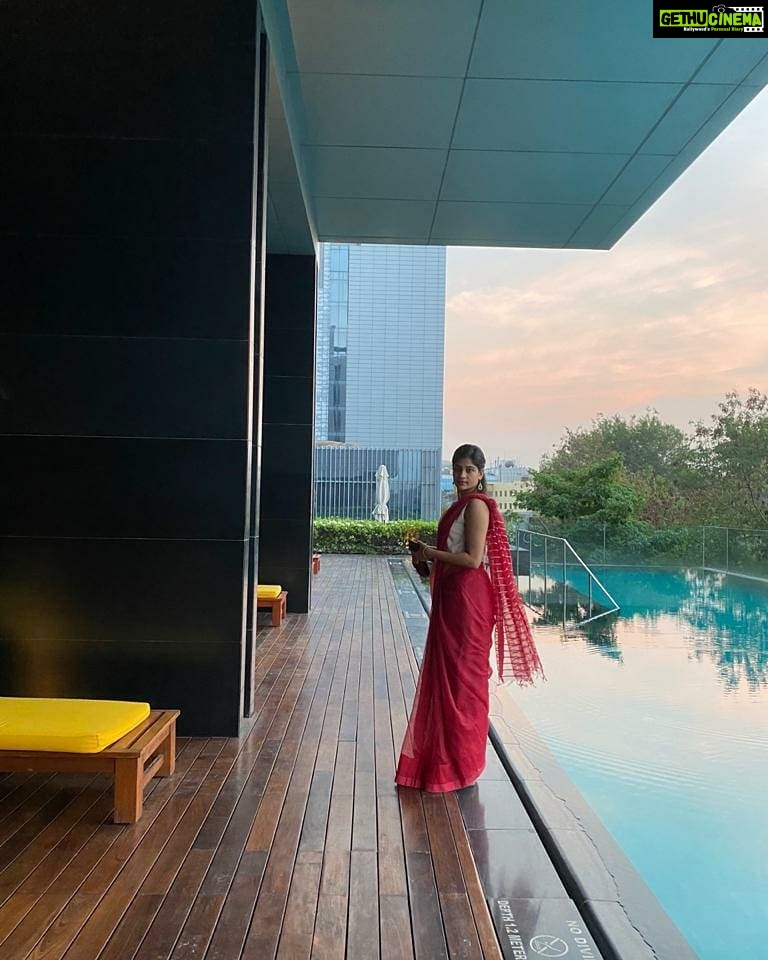 Aditi Balan Instagram - Tamil tirunaal vazhtukal ! Vishu ashamsagal!. This year I didn't get my Vishu sadya or Vishu kaineetam from a lot of people or blessings from the older ones. Instead I got to dress up and stay in the hotel. Thank you 2021 for starting out so well. Stay safe guys, wear a mask and get out only if absolutely necessary. Last wave, I only knew friends of friends who had covid but this wave everyone around me has it. It is scary but we held ourselves well when the first wave came in , I'm sure we can do it again. Lots of love to you all. PS : also got stuck with mom being the only photographer for me now. ❤️❤️