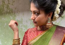 Aditi Balan Instagram - Look for ep 1 of jaya tv tha ka di mi tha ka jo nu. Jewel courtesy : @theamethyststore Saree : Amma. 😊 Makeup : @kamala_ashokkumar