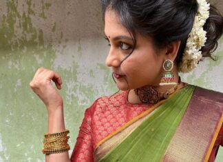 Aditi Balan Instagram - Look for ep 1 of jaya tv tha ka di mi tha ka jo nu. Jewel courtesy : @theamethyststore Saree : Amma. 😊 Makeup : @kamala_ashokkumar