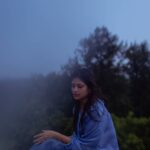 Aditi Balan Instagram - Feeling too blue. 📸 @aishwaryashok Styled by @kavyasriraam