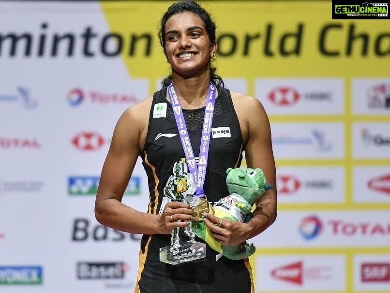 Aditi Balan Instagram - A lil late to post but here it goes. So proud of @pvsindhu1 for winning the World Championships gold in badminton. Thank you so much for inspiring so many of us .. ❤️❤️ #worldchampionships