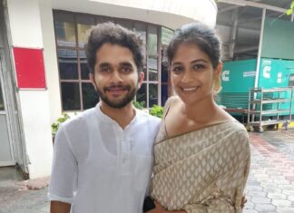 Aditi Balan Instagram - Kochin has become a wedding destination. Thanks to all my old friends getting married I get to spend time with some of my favs. Wristopher lolan's wedding weekend. :) Also fans please spare my friends who I tag ,they have a life. @tanyajoseph06 @suhailjoseph Earrings : @ishhaara Blouse : @studiobhang