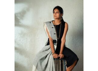 Aditi Balan Instagram - Another set of pics from a fun shoot with @lunaticclicks Styling @paintblot Makeup @malavikaiyer.makeupmaven Saree @tulsisilks Blouse and pants : @justsewitco Drape by my aunt :)