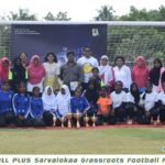 Aditi Balan Instagram - Amazing day spent with these kids at @footballplusprosa . Also the excitement of seeing so many girls on the field reminds me of a documentary called Freedom Fields that I watched in @mumbaifilmfestival. 😍 Also thank you so much @nool_by_hand for the dress. :) You guys really made my day. :)