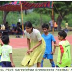 Aditi Balan Instagram - Amazing day spent with these kids at @footballplusprosa . Also the excitement of seeing so many girls on the field reminds me of a documentary called Freedom Fields that I watched in @mumbaifilmfestival. 😍 Also thank you so much @nool_by_hand for the dress. :) You guys really made my day. :)