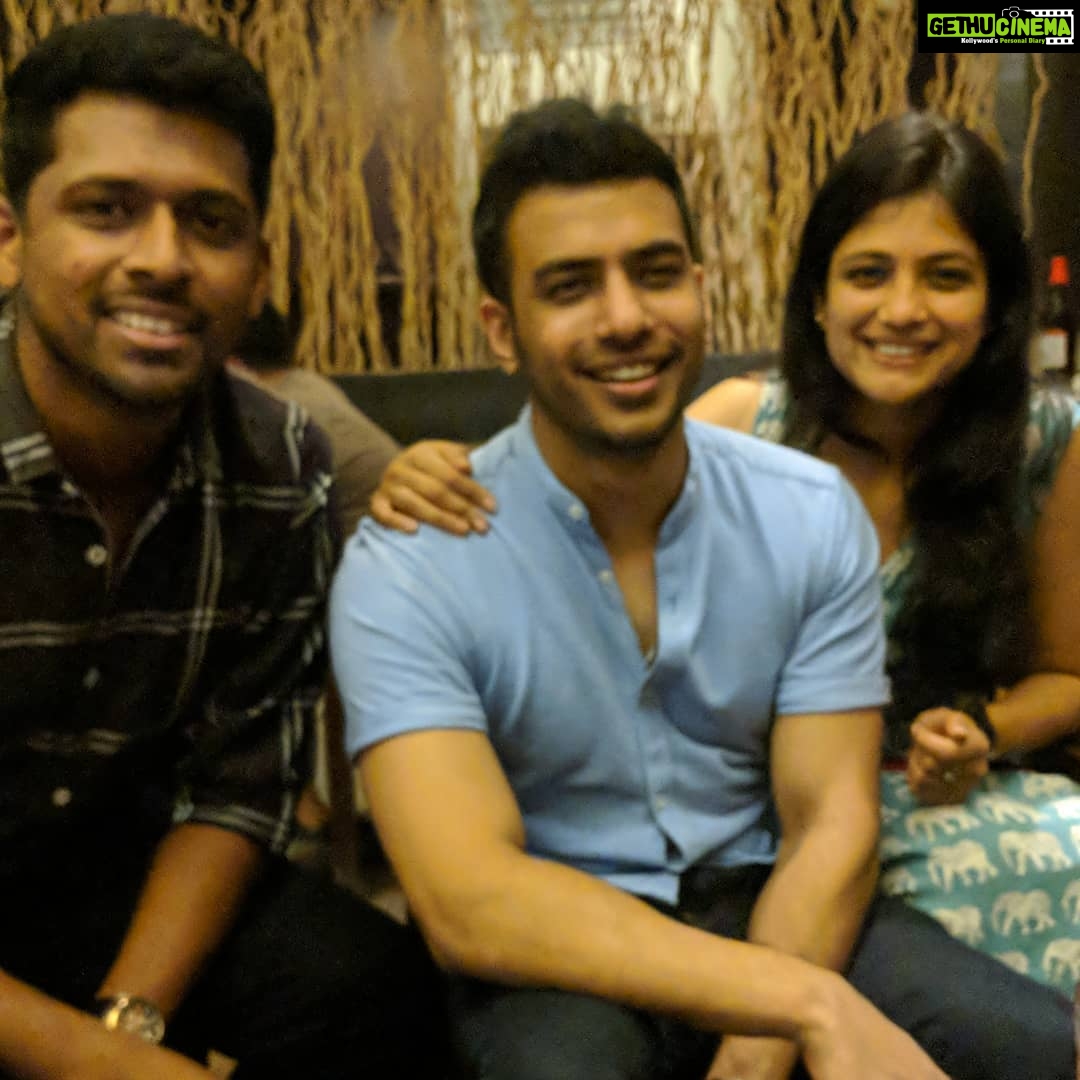 Aditi Balan Instagram - I miss you guys so much. Cheers to those good old days and memories. :) Chill with me more maaaan. @paultthomas89 @mathewkadavan