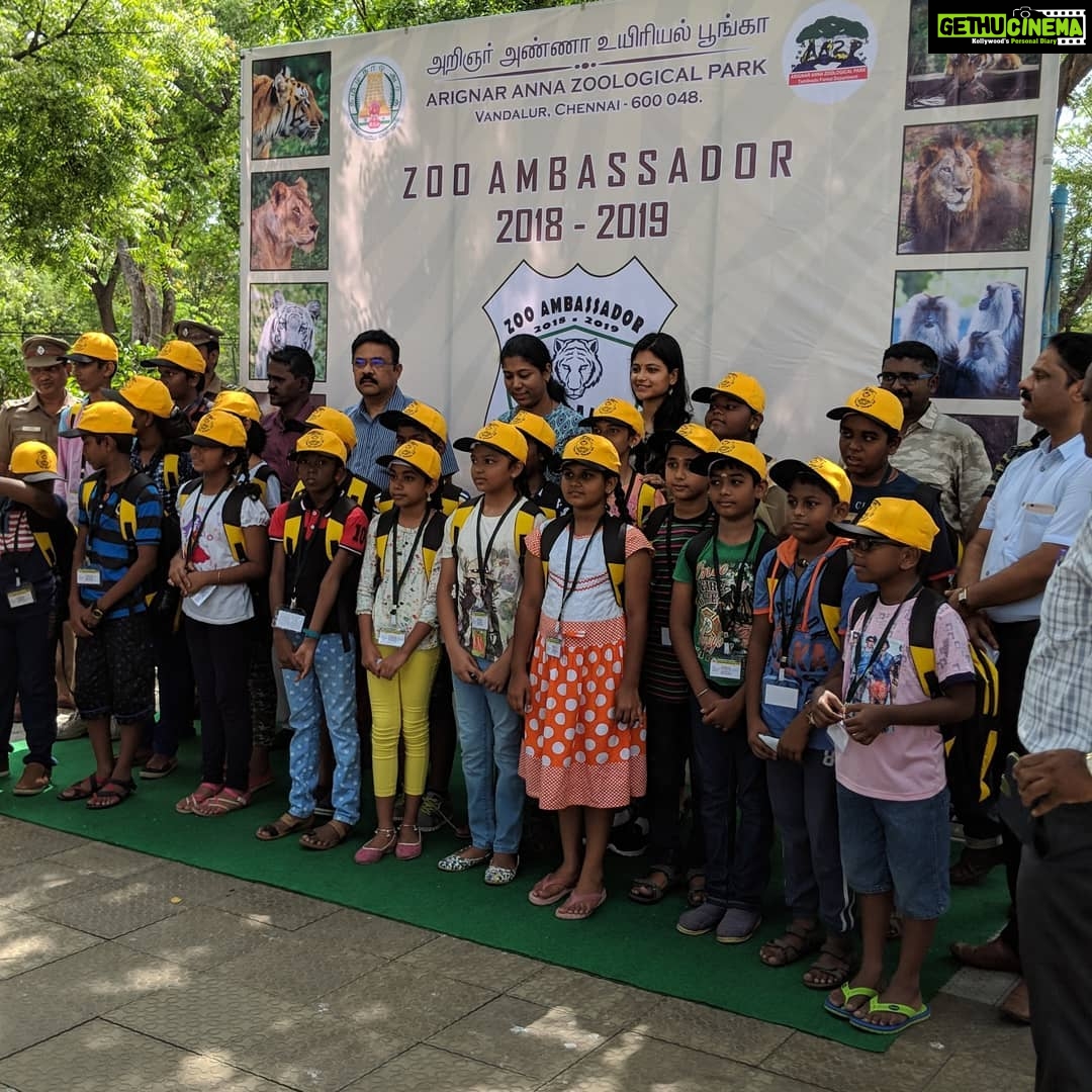 Aditi Balan Instagram - Fun filled day with nature and wildlife. :) Thank you Mr. Lakshmana Kumar and Mr. SS Maran. Vandalur Zoo - Arignar Anna Zoological Park, Vandalur, Chennai