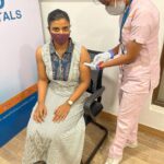 Aishwarya Rajesh Instagram - Took my first jab of the #Covishield vaccine today. Have you taken yours? Remember, vaccines are our best bet against this dreadful pandemic! Thank u so much @rajsurg n @dr.karthikakarthik for giving me proper guidance after so many confusion. Thank u @theapollohospitals