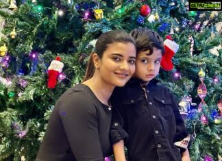 Aishwarya Rajesh Instagram - #Decembervibez with my nephew #Aryan❤️ #christmastime
