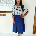 Aishwarya Rajesh Instagram – Wearing denim skirt n cotton shirt @tamarachennai