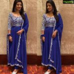 Aishwarya Rajesh Instagram – Its was vibrant an classy blue outfit customised @archana.karthick .. thank u so much this is very spl for my best friends wedding …