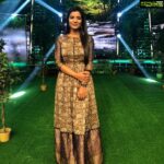 Aishwarya Rajesh Instagram – Wearing. This into western for #sunsinger @suntv .. from. @samridhialmirah .. makeup&hair @prakatwork