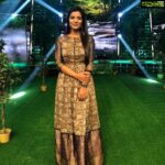 Aishwarya Rajesh Instagram – Wearing. This into western for #sunsinger @suntv .. from. @samridhialmirah .. makeup&hair @prakatwork