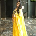 Aishwarya Rajesh Instagram – Vibrant An bright yellow saree wit indigo blouse @archithanarayanam stylish @amritha.ram an jewellery @amrapalijewels for my new film in. Telugu ..