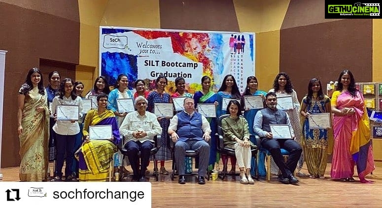 Amala Akkineni Instagram - Happy Republic Day! It was a very inspiring morning with @sochforchange SILT Bootcamp Graduation Ceremony yesterday. Every initiative to reduce human suffering through informed process and action is worth more than any diamond or gold in the world to me ππΌ. They are the true gems of India! That's what makes Republic Day meaningful . #Repost @sochforchange β’ β’ β’ β’ β’ β’ SILT Bootcamp Graduation Ceremony- Founding Cohort.