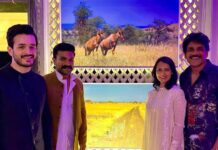 Amala Akkineni Instagram - Had a lovely evening at Upasana and Ram Charan's home - an exhibition of beautiful wildlife pictures that Ram Charan has taken himself in aid of WWF, India. @upasanakaminenikonidela @alwaysramcharan @wwfindia