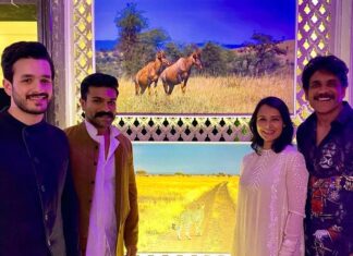 Amala Akkineni Instagram - Had a lovely evening at Upasana and Ram Charan's home - an exhibition of beautiful wildlife pictures that Ram Charan has taken himself in aid of WWF, India. @upasanakaminenikonidela @alwaysramcharan @wwfindia