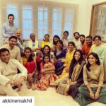 Amala Akkineni Instagram - Congratulations to Aishwarya and Aditya on their engagement 💐 #Repost @akkineniakhil • • • • • • And my brother Aditya gets hitched ! Congratulations brother and welcome to the family Aishwarya . Always the best time when we are all together. #theakkinenis #familytime
