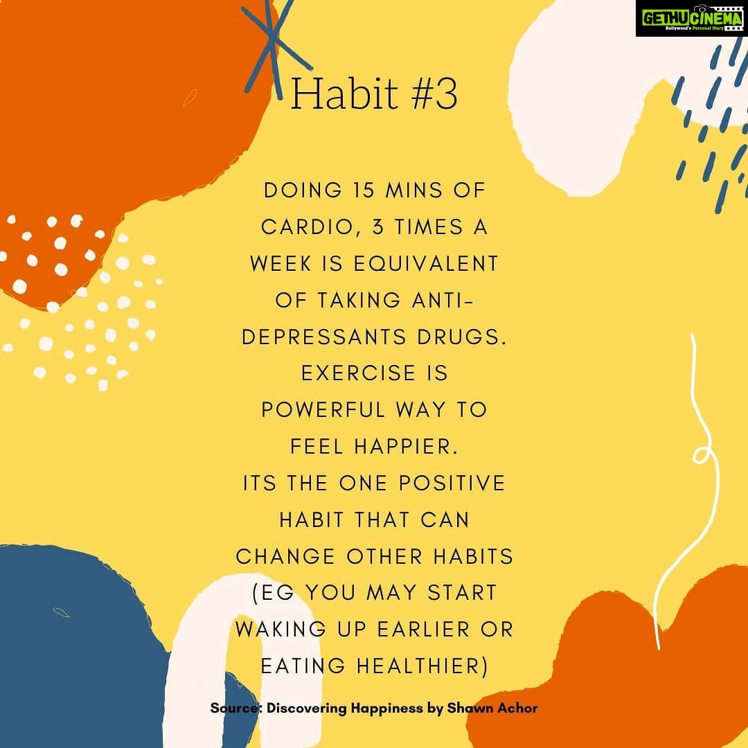 Amala Akkineni Instagram - Sharing some happiness tips to practice during lockdown 🙏🏼. I heard these tips in a talk by author and happiness researcher, Shawn Achor @shawnachor He has very nicely given us five habits that we can practice daily to increase our optimism and happiness levels. Of these five habits, four habits take only 2 minutes a day each to do and one habit (exercise) takes only 15 minutes a day to do. Do practise these for the next 21 days and let me know how you feel. #happinesshygiene