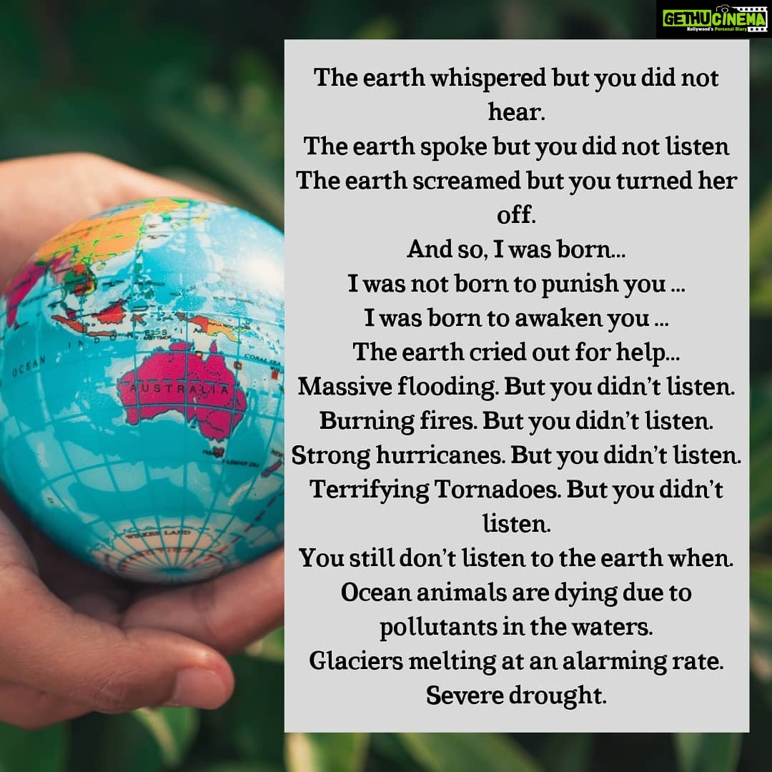 Amala Akkineni Instagram - Among all the forwards and important messages I saw one from Coronavirus. Found it very powerful and thought I would share it to seek your reactions 🙏🏼 Stay safe everyone and make the best of lockdown💛 #staysafe #covid2019