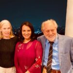 Amala Akkineni Instagram - Spent a delightful evening discussing the future of cinema and education with none other than Sir David Putnam - producer of the Oscar-winning film, Chariots Of Fire. Patsy, his wife, is equally charming.