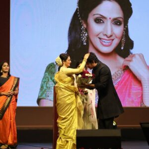 Amala Akkineni Instagram - It was a memorable evening and truly an honour to have Rekha ji, Boney ji and Chiranjeevi garu in our midst for the ANR National Awards and the ACFM convocation
#ANRnationalawards @acfm_official