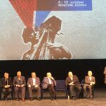 Amala Akkineni Instagram - At the CILECT conference - the esteemed panel of faculty from the oldest film institute in the world (VGIK) at Moscow, Russia.