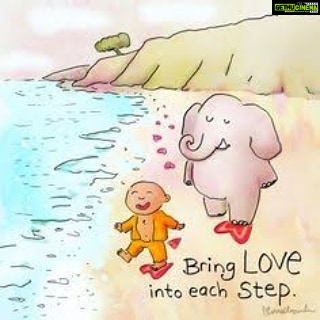 Amala Akkineni Instagram - The journey is hard enough as it is! Bring love into every step and include the animals ❤ It’s world animal day and we don’t have much to celebrate 🤦🏽♀ 7 billion eaten for food each year; 50 % of all species driven to the verge of extinction.... calling all humans to conscious living 🙏🏼 #worldanimalday Pic courtesy: Buddha Doodles