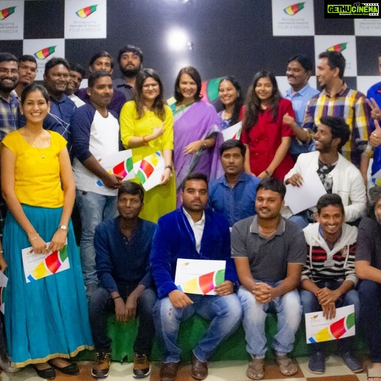 Amala Akkineni Instagram - Congratulating all those who certified in the ACFM short courses! A day to celebrate! @acfm_official Annapurna College of Film and Media