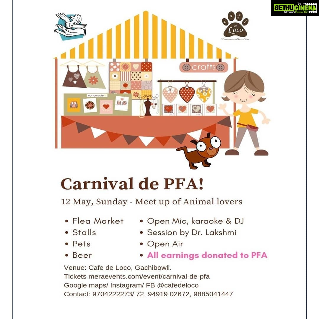 Amala Akkineni Instagram - An event for all animal lovers. Do support PFA, Hyderabad. @pfahyderabad