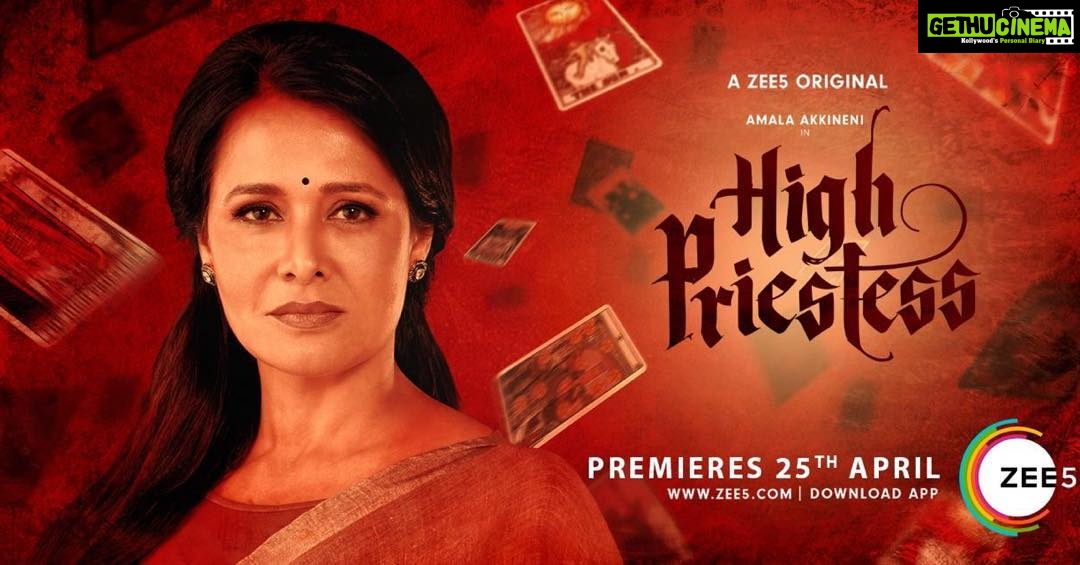 Amala Akkineni Instagram - Happy Ugadi #ZEE5Telugu#HighPriestess@Zee5Telugu Premieres April 25th, Wait for the Teaser! Written n Directed by @pushpaignatius Produced by @TribalHorseOffl