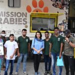 Amala Akkineni Instagram - The weather turned out beautiful - a respite from the rain as the Rally of cars and animal welfare vehicles following the impressive Mercedes Truck for "Mission Rabies" started down Rd.36, through Jubilee Hills check post, right at road 45 , over the hanging bridge and on to the GHMC ground (opposite ITC Kohinoor). The participants had not  seen their city look so beautiful and green! Once the truck parked, GHMC officials and Sp.Chief Secretary Mr. Arvind Kumar had a tour of the beautifully fitted mobile surgery and training centre, before proceeding for the ceremony. @bluecrosshyd