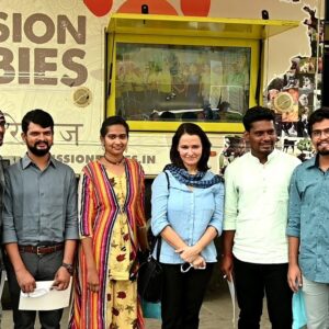 Amala Akkineni Instagram - The weather turned out beautiful - a respite from the rain as the Rally of cars and animal welfare vehicles following the impressive Mercedes Truck for "Mission Rabies" started down Rd.36, through Jubilee Hills check post, right at road 45 , over the hanging bridge and on to the GHMC ground (opposite ITC Kohinoor). The participants had not  seen their city look so beautiful and green! Once the truck parked, GHMC officials and Sp.Chief Secretary Mr. Arvind Kumar had a tour of the beautifully fitted mobile surgery and training centre, before proceeding for the ceremony.

@bluecrosshyd