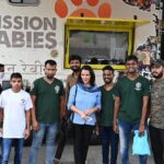 Amala Akkineni Instagram – The weather turned out beautiful – a respite from the rain as the Rally of cars and animal welfare vehicles following the impressive Mercedes Truck for “Mission Rabies” started down Rd.36, through Jubilee Hills check post, right at road 45 , over the hanging bridge and on to the GHMC ground (opposite ITC Kohinoor). The participants had not  seen their city look so beautiful and green! Once the truck parked, GHMC officials and Sp.Chief Secretary Mr. Arvind Kumar had a tour of the beautifully fitted mobile surgery and training centre, before proceeding for the ceremony.

@bluecrosshyd