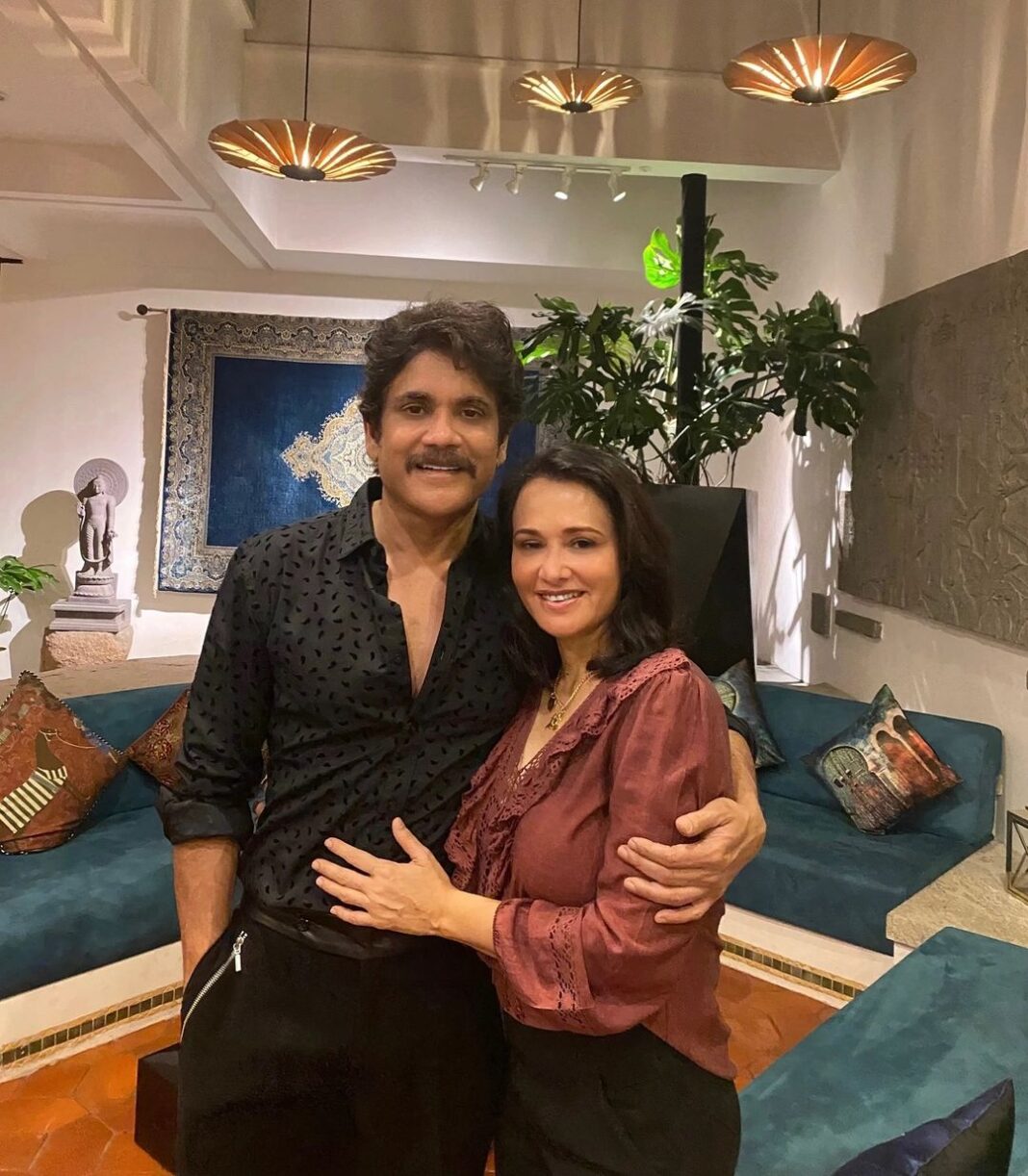 Amala Akkineni Instagram - A special birthday wish on this day, good health, happiness, satisfaction and much to look forward to, my love. So blessed to be with you... dearest Nag. To all the fans and well-wishers sending their greetings  - thank you and good wishes in return, stay safe.