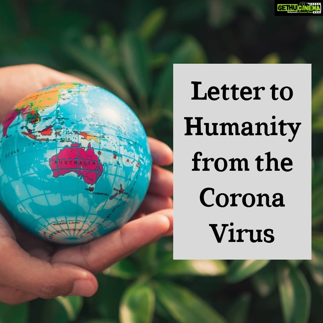 Amala Akkineni Instagram - Among all the forwards and important messages I saw one from Coronavirus. Found it very powerful and thought I would share it to seek your reactions 🙏🏼 Stay safe everyone and make the best of lockdown💛 #staysafe #covid2019