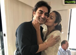 Amrita Arora Instagram - Bonds ❤️❤️❤️ Brother love 💪🏼 ohhhh ya ,Thankyou @malaikaarorakhanofficial for the 📸 Love you @arbaazkhanofficial ❤️