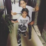 Amrita Arora Instagram – These two ❤️❤️❤️ #Azaan #Rayaan Sunday funday 👨‍👩‍👦‍👦 #brothers #boyswillbeboys #mumofboys