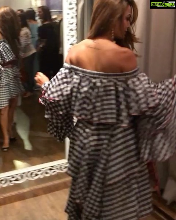 Amrita Arora Instagram - A little boom fun in my amazing @seemakhan76 👗 dress