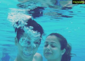 Amrita Arora Instagram - Submerged 🌊 pic courtesy @nirvankhan15 ❤️